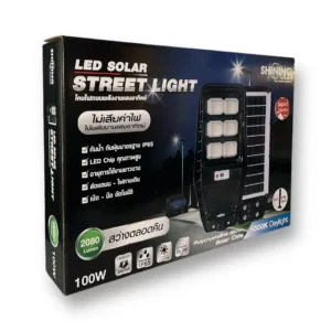 โคมไฟ LED Solar street light 100W SHINING