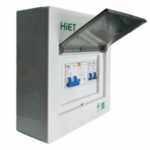 ตู้คอมซูมเมอร์กันดูด 2 ช่อง 63 A (RCBO) Hiet